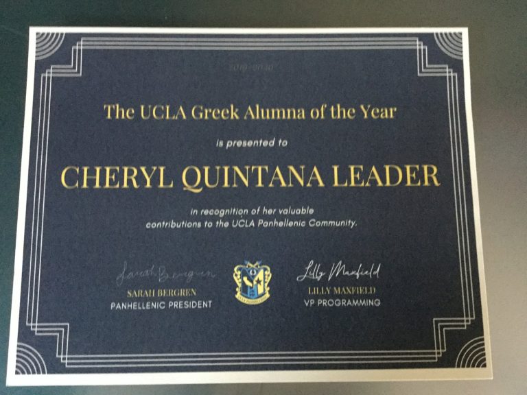 UCLA Greek Alumna of the Year